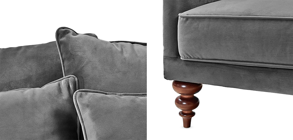 Диван Graceful Details Sofa Gray Диван Graceful Details Sofa Gray - Loft-Concept в Тюмени