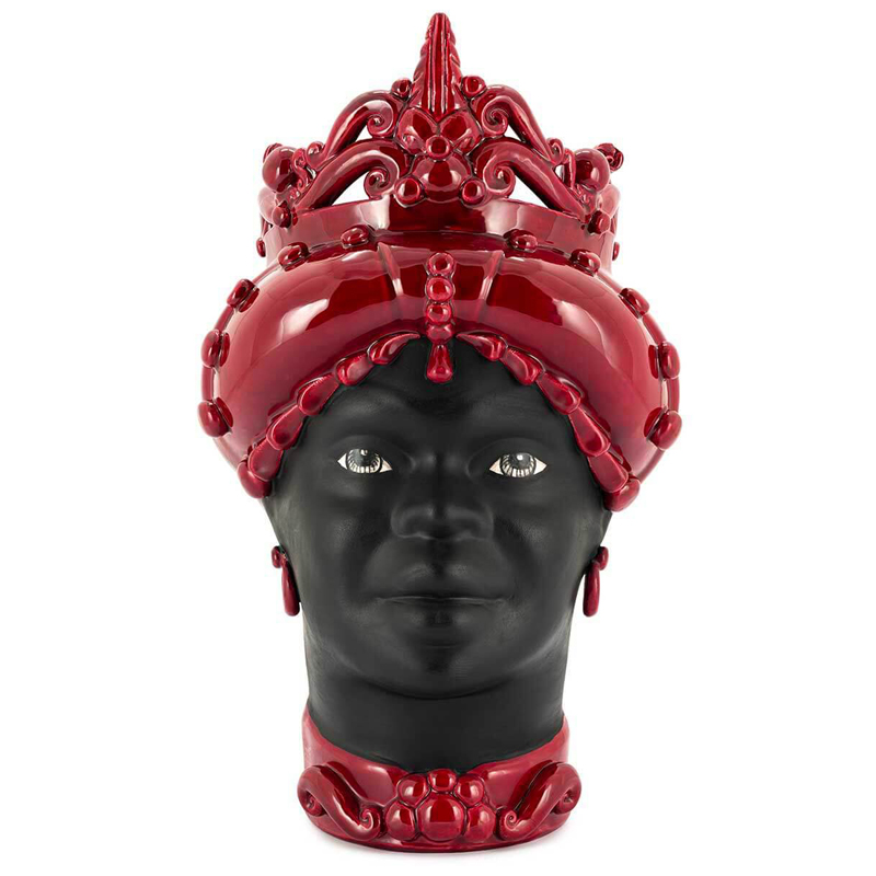 Ваза VASE MORO LADY MED. MAT H45 burgundy Черный Бургундский красный Ваза VASE MORO LADY MED. MAT H45 burgundy Черный Бургундский красный в Тюмени | Loft Concept
