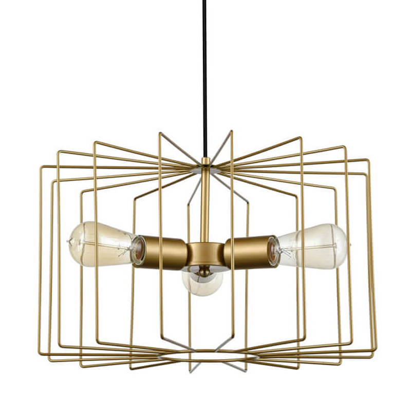 Люстра Cage Wire Color gold Золотой Люстра Cage Wire Color gold Золотой в Тюмени | Loft Concept