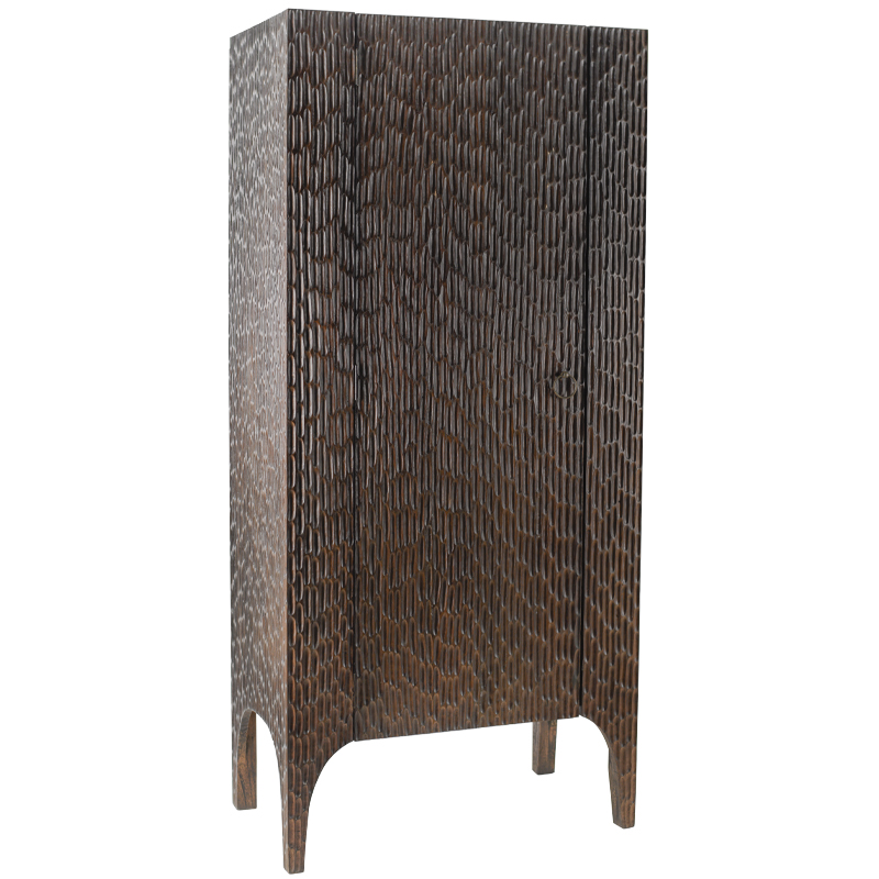 Шкаф Juniper Wood Carved Cabinet Коричневый Шкаф Juniper Wood Carved Cabinet Коричневый в Тюмени | Loft Concept