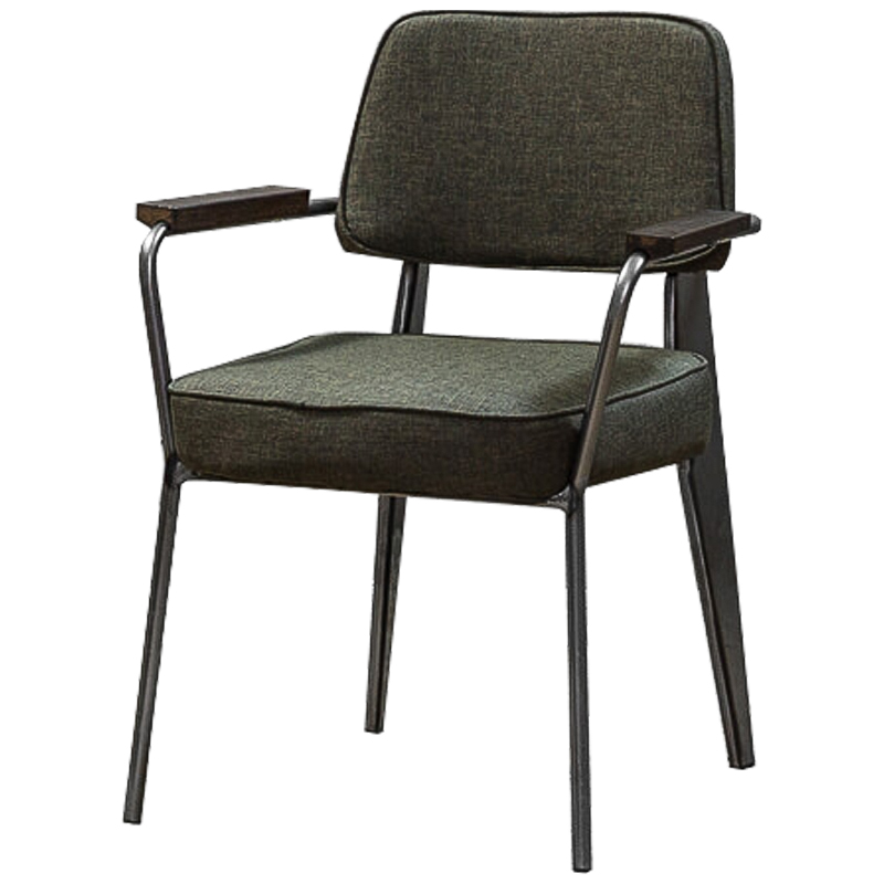 Стул Osgar Stool olive Оливковый Темный хром Коричневый Стул Osgar Stool olive Оливковый Темный хром Коричневый в Тюмени | Loft Concept