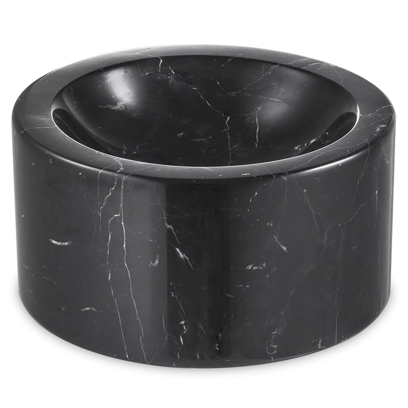 Чаша Eichholtz Bowl Conex Black Черный Мрамор Nero Чаша Eichholtz Bowl Conex Black Черный Мрамор Nero в Тюмени | Loft Concept