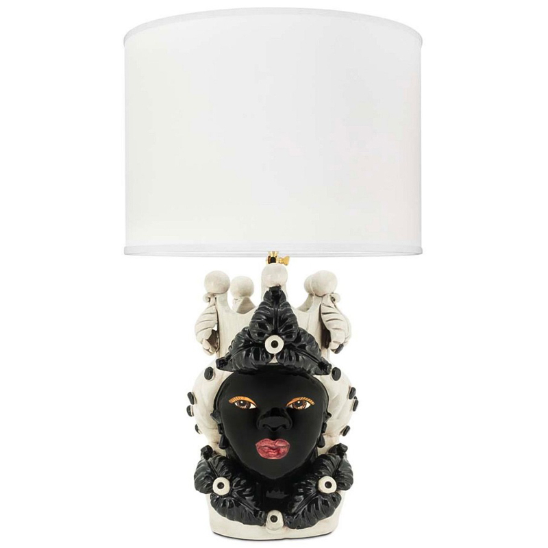 Настольная лампа Table Lamp Moro Lady Eve White Белый Черный Настольная лампа Table Lamp Moro Lady Eve White Белый Черный в Тюмени | Loft Concept
