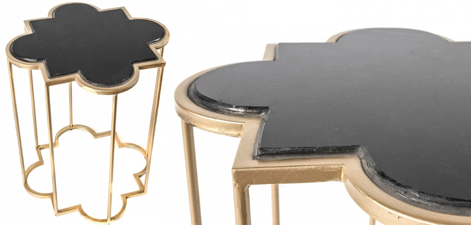 Приставной стол Marble Countertop gold Приставной стол Marble Countertop gold - Loft-Concept в Тюмени