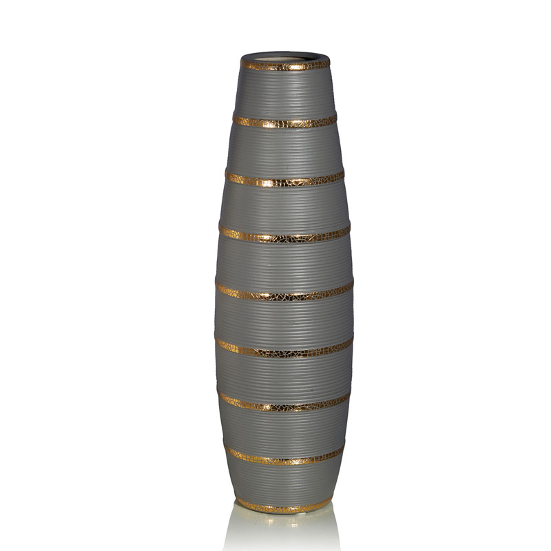 Ваза Vase Beehive gray Серый Золотой Ваза Vase Beehive gray Серый Золотой в Тюмени | Loft Concept