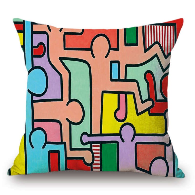 Подушка Keith Haring 7 Мульти Подушка Keith Haring 7 Мульти в Тюмени | Loft Concept