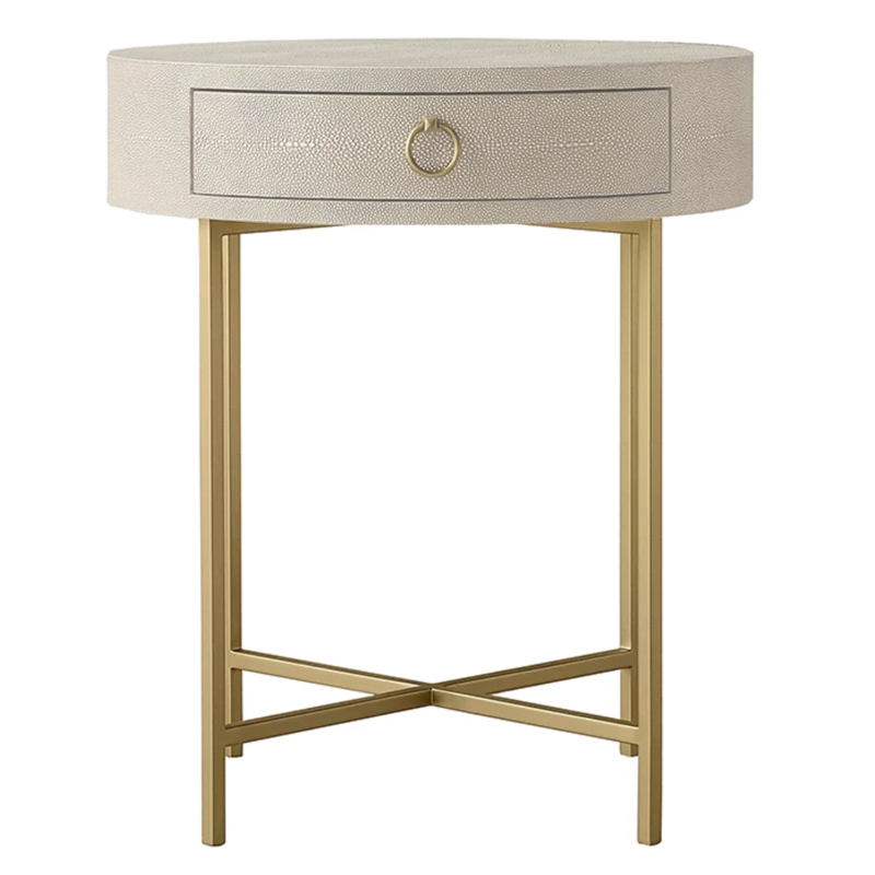 Gaston Stingray Round Ivory Side Table Приставной стол скат Золотой ivory ( слоновая кость ) Gaston Stingray Round Ivory Side Table Приставной стол скат Золотой ivory ( слоновая кость ) в Тюмени | Loft Concept