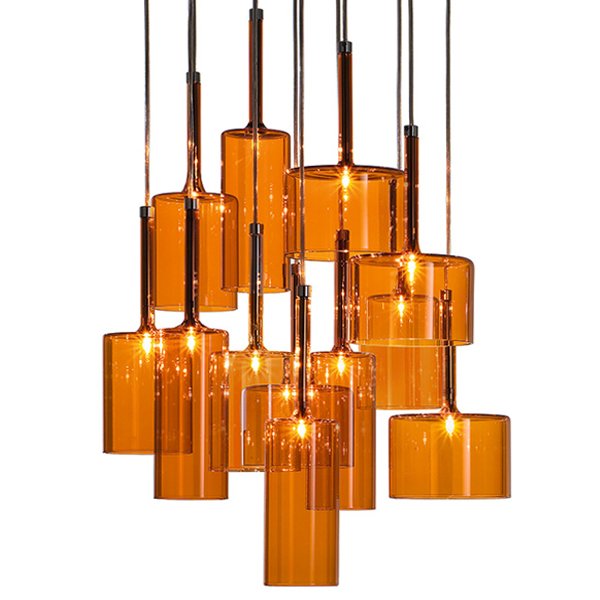 Люстра AXO Light Spillray Suspension Lamp Оранжевое Стекло Стекло Рубин Прозрачное Стекло Стекло Смок Люстра AXO Light Spillray Suspension Lamp Оранжевое Стекло Стекло Рубин Прозрачное Стекло Стекло Смок в Тюмени | Loft Concept
