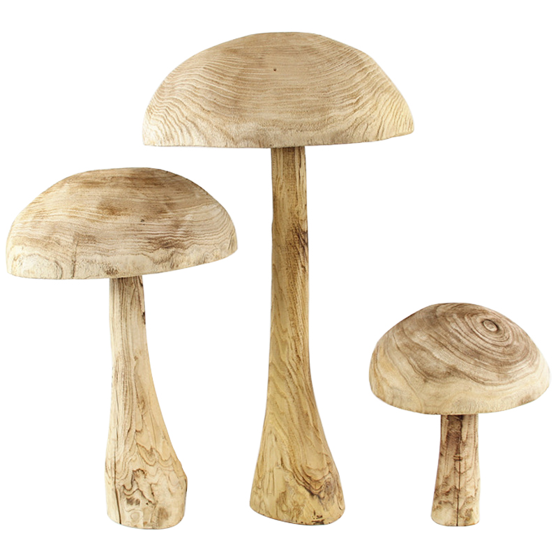 Декоративные деревянные статуэтки Грибы Wooden Mushrooms Древесина Декоративные деревянные статуэтки Грибы Wooden Mushrooms Древесина в Тюмени | Loft Concept