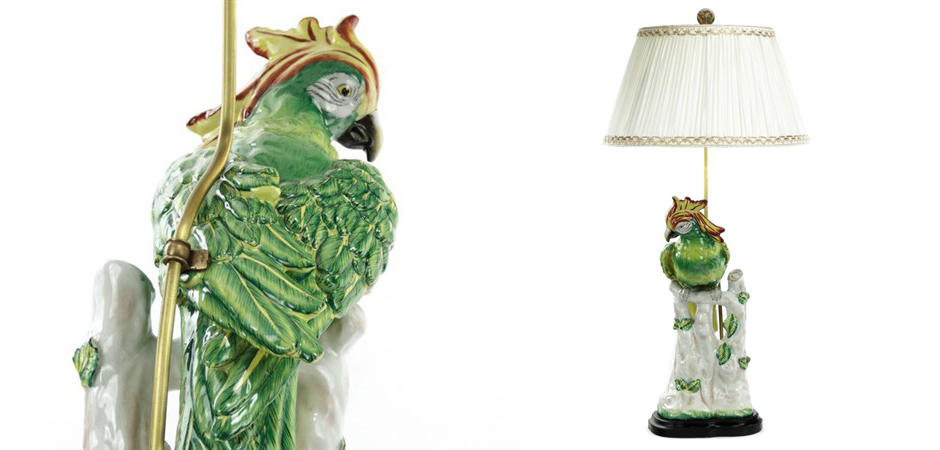 Настольная лампа Green Parrot Lamp Настольная лампа Green Parrot Lamp - Loft-Concept в Тюмени