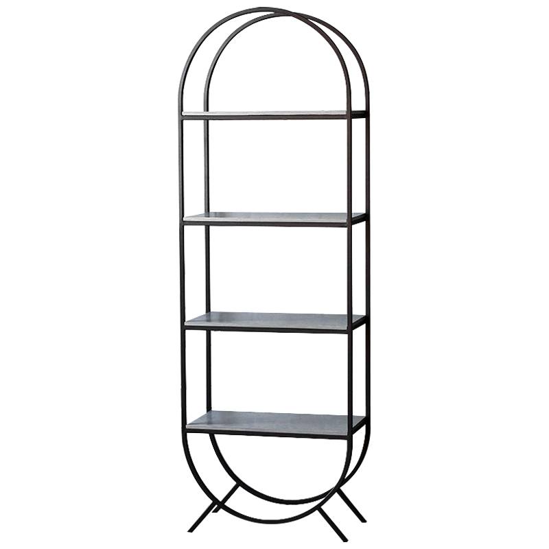 Стеллаж Hugo Industrial Metal Rust Rack Черный Серый Стеллаж Hugo Industrial Metal Rust Rack Черный Серый в Тюмени | Loft Concept