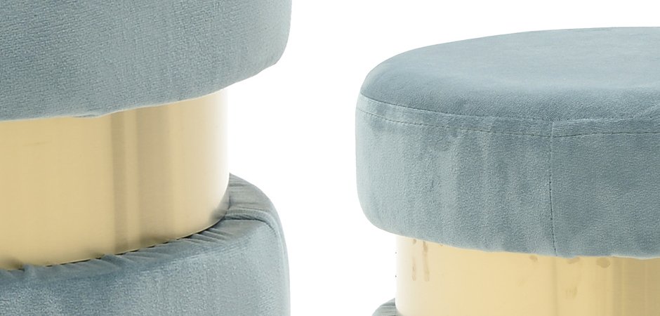 Пуф Golden Belt Pale Blue Пуф Golden Belt Pale Blue - Loft-Concept в Тюмени