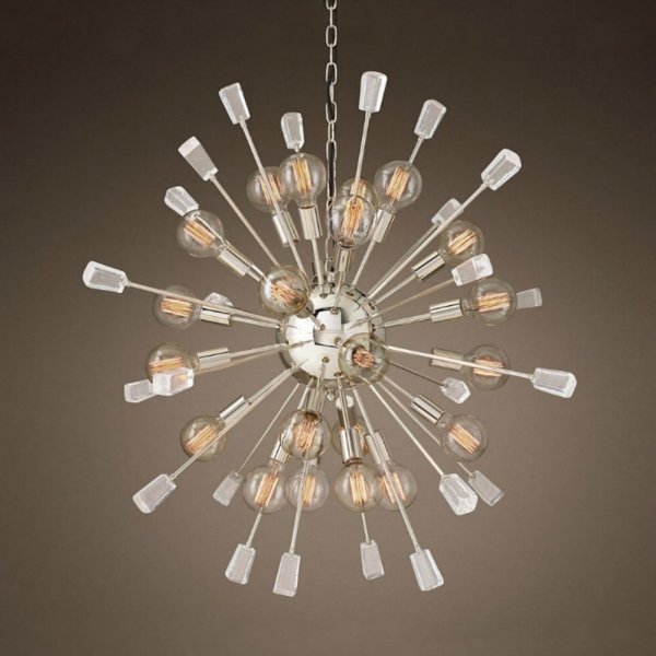 Люстра Eichholtz Tivoli Chandelier Nickel Хром в Тюмени | Loft Concept 
