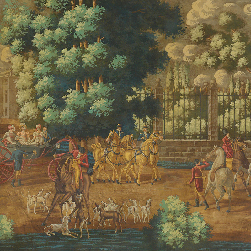 Обои ручная роспись La Chasse de Compiègne Jacquemart on antique Обои ручная роспись La Chasse de Compiègne Jacquemart on antique в Тюмени | Loft Concept