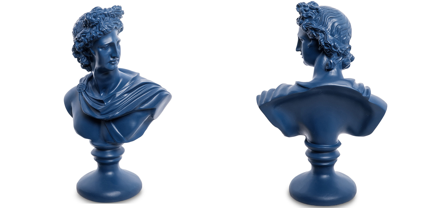 Статуэтка Bust David blue - фото