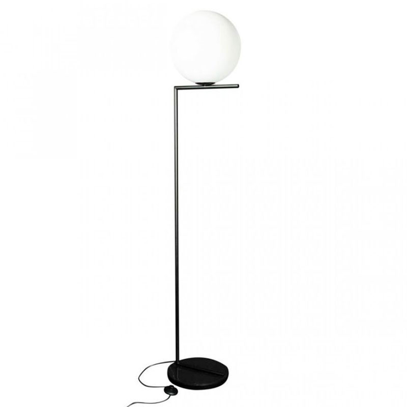 Торшер Flos IC Lights Black c мраморным основанием Черный Белый Торшер Flos IC Lights Black c мраморным основанием Черный Белый в Тюмени | Loft Concept