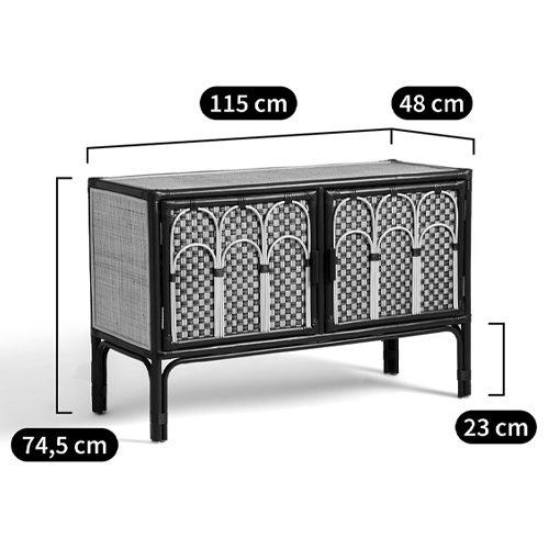 Комод для посуды из ротанга Felice Rattan Green Комод для посуды из ротанга Felice Rattan Green в Тюмени