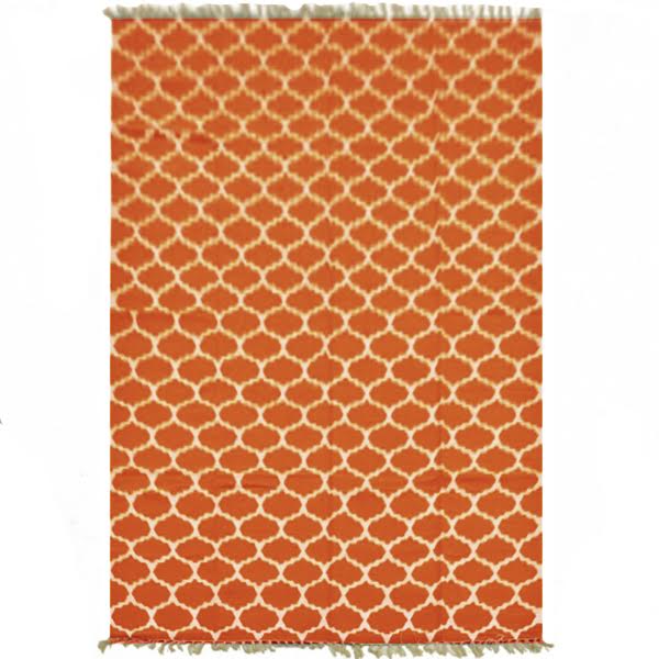 Ковер Ornament Cotton Orange 100% хлопок Оранжевый Ковер Ornament Cotton Orange 100% хлопок Оранжевый в Тюмени | Loft Concept