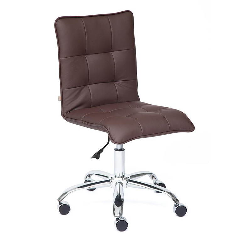 Кресло Deborah eco-leather brown Коричневый Хром Кресло Deborah eco-leather brown Коричневый Хром в Тюмени | Loft Concept