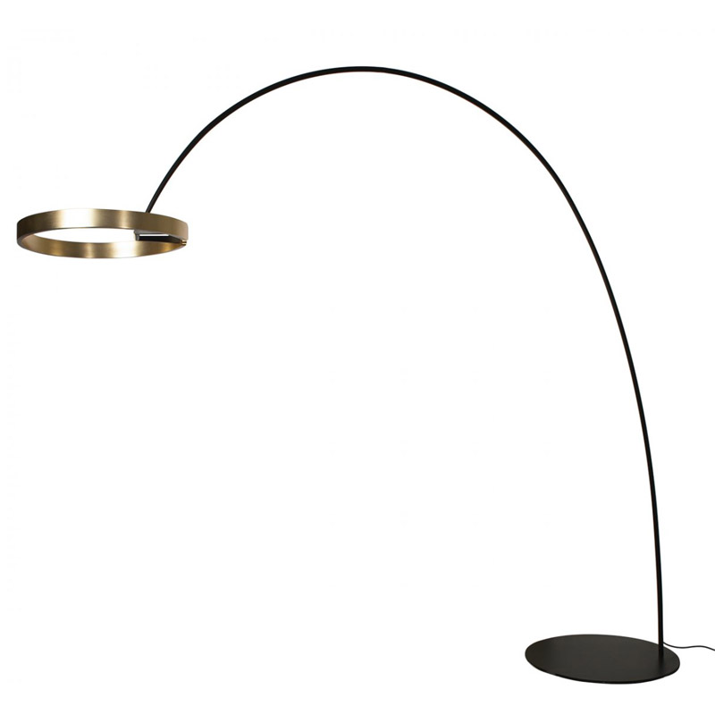 Торшер Beasley Ring Черный Золотой Торшер Beasley Ring Черный Золотой в Тюмени | Loft Concept