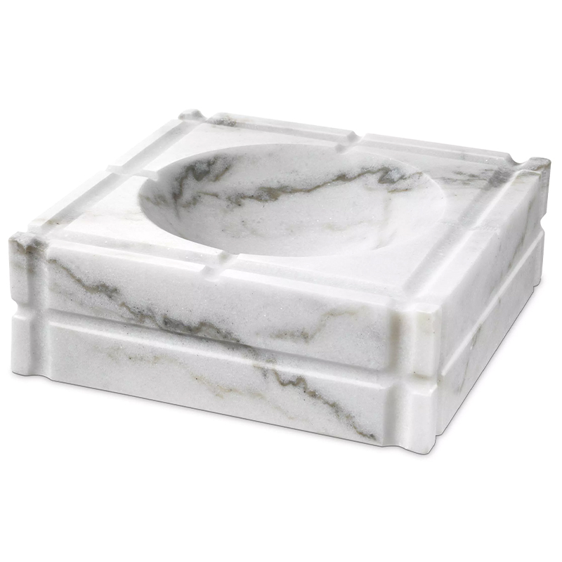 Пепельница Eichholtz Ashtray Nestor White Белый Мрамор Bianco Пепельница Eichholtz Ashtray Nestor White Белый Мрамор Bianco в Тюмени | Loft Concept