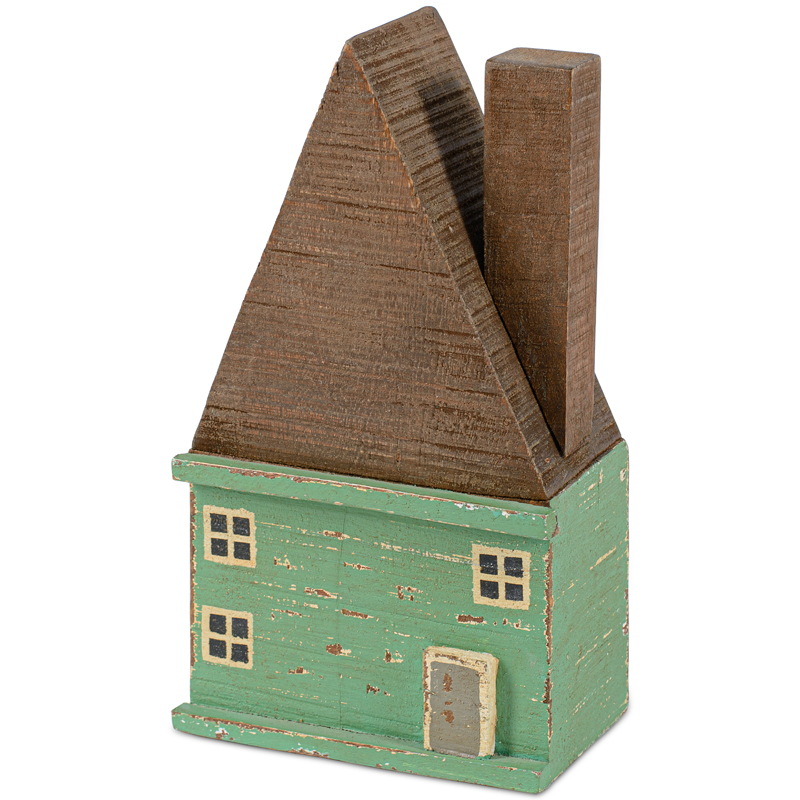 Статуэтка Fabulous House light green Коричневый Зеленый шалфей Статуэтка Fabulous House light green Коричневый Зеленый шалфей в Тюмени | Loft Concept