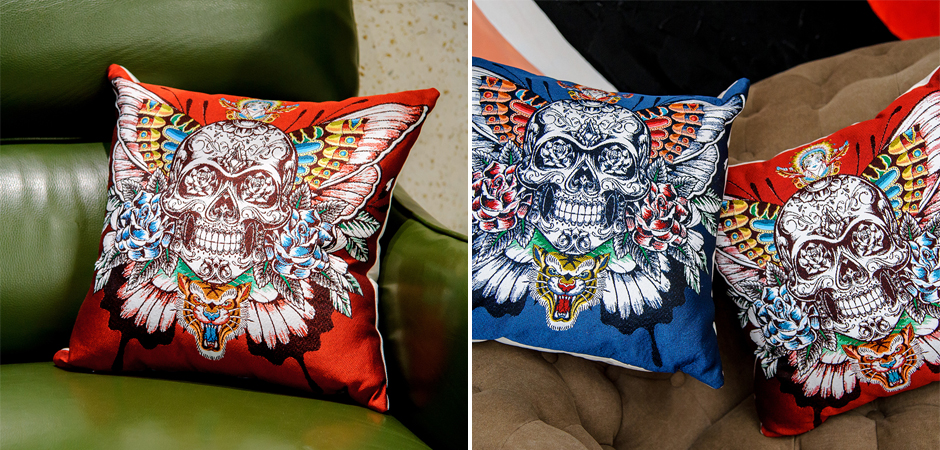 Декоративная подушка Ghost Rider Red Декоративная подушка Ghost Rider Red - Loft-Concept в Тюмени