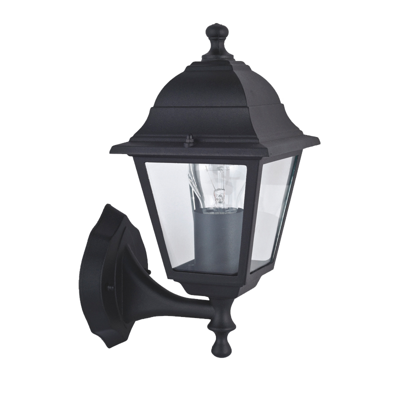 Уличный светильник Lebran Sconce Черный Прозрачное Стекло в Тюмени | Loft Concept 