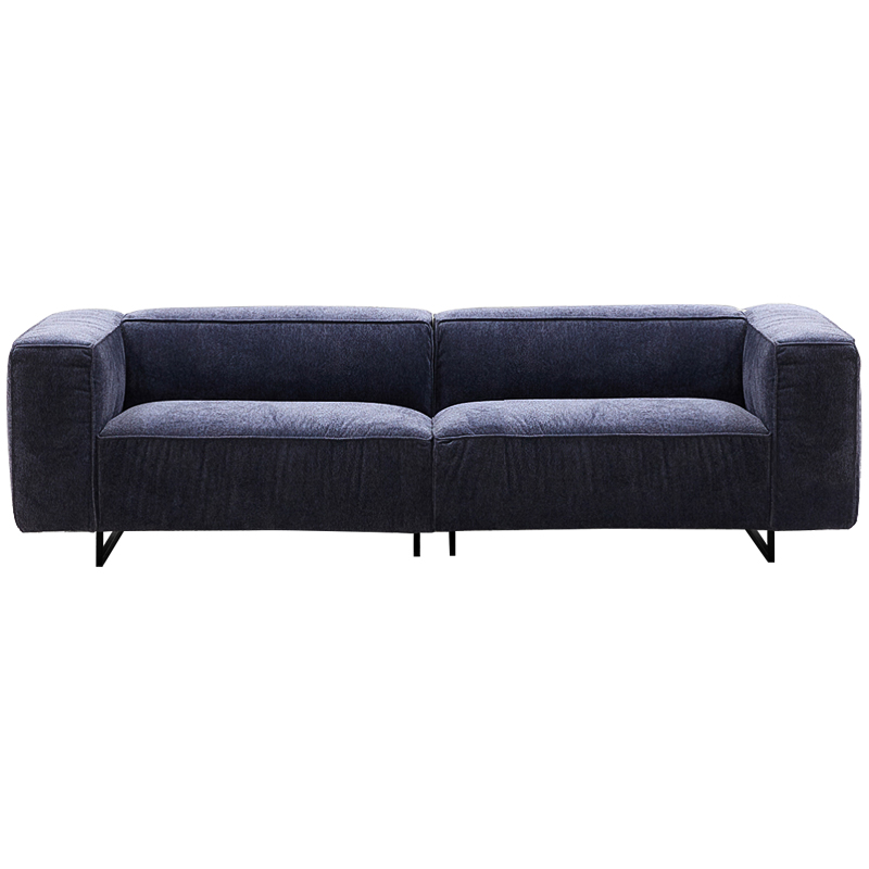Диван Bastien Soft Dark Blue Sofa Темно-синий Черный Диван Bastien Soft Dark Blue Sofa Темно-синий Черный в Тюмени | Loft Concept