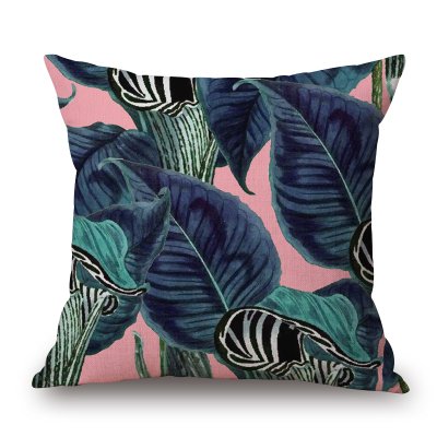 Декоративная подушка Tropics #2 Розовый пастельный Зеленый Декоративная подушка Tropics #2 Розовый пастельный Зеленый в Тюмени | Loft Concept