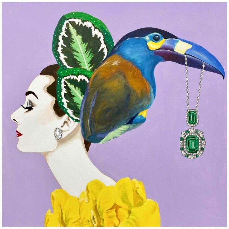 Картина Audrey with Blue Toucan Headdress Мульти Картина Audrey with Blue Toucan Headdress Мульти в Тюмени | Loft Concept