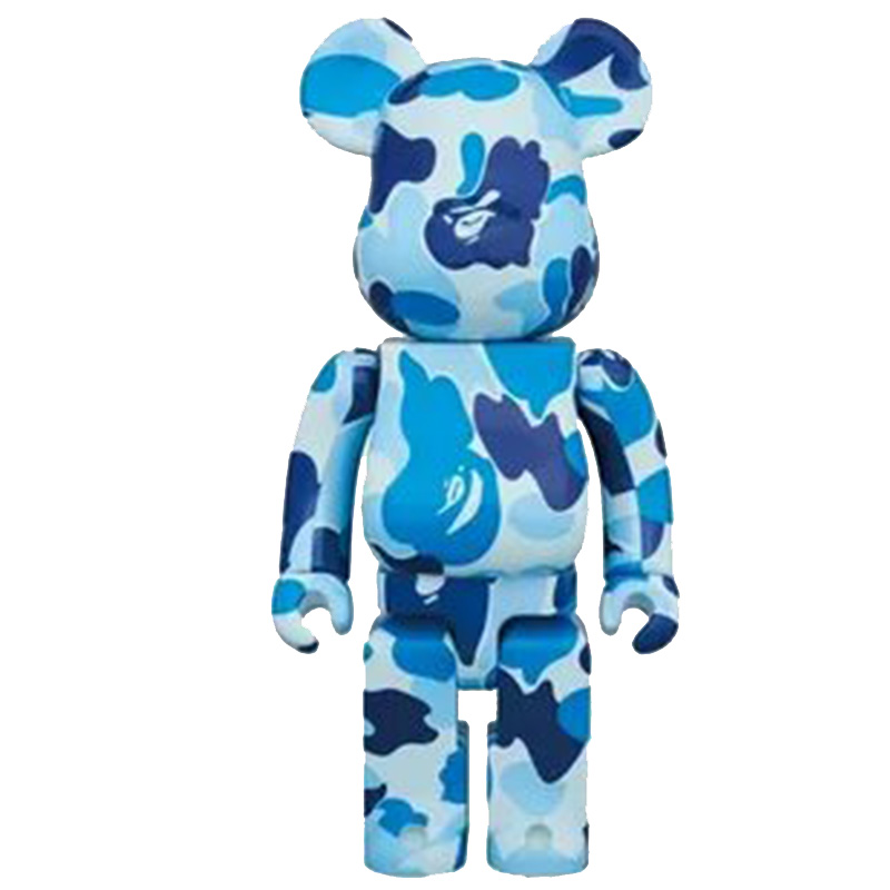 Статуэтка Bearbrick Camouflage Blue Синий Голубой Статуэтка Bearbrick Camouflage Blue Синий Голубой в Тюмени | Loft Concept