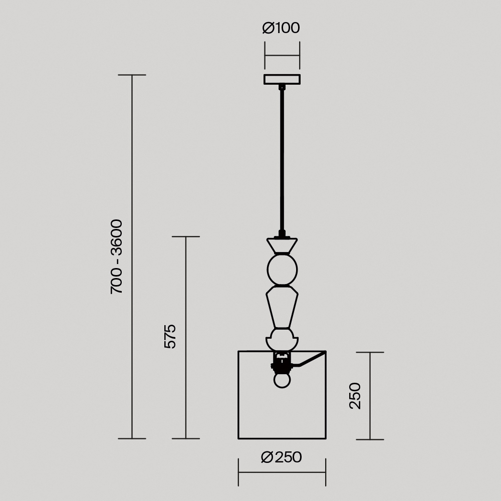 Подвесной светильник Comforty Е27*1 в Тюмени