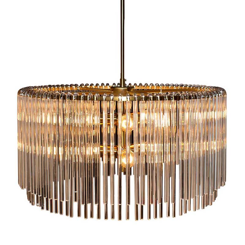 Люстра Hexagon Tube Light Suspensions Circle gold Золотой Люстра Hexagon Tube Light Suspensions Circle gold Золотой в Тюмени | Loft Concept