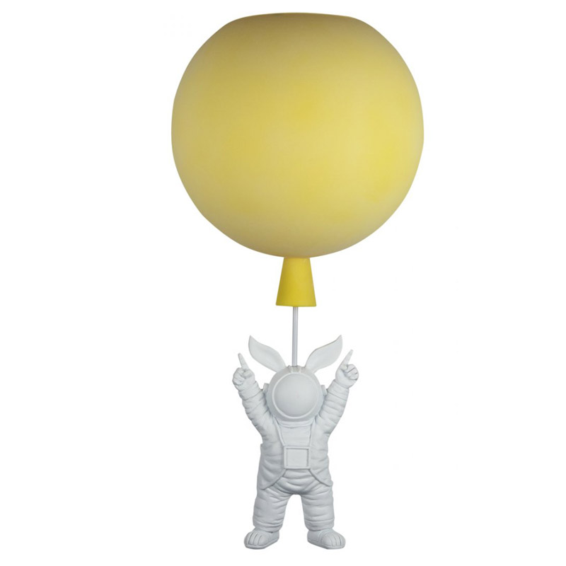Потолочный светильник Cosmonaut yellow ball Белый Желтый Потолочный светильник Cosmonaut yellow ball Белый Желтый в Тюмени | Loft Concept