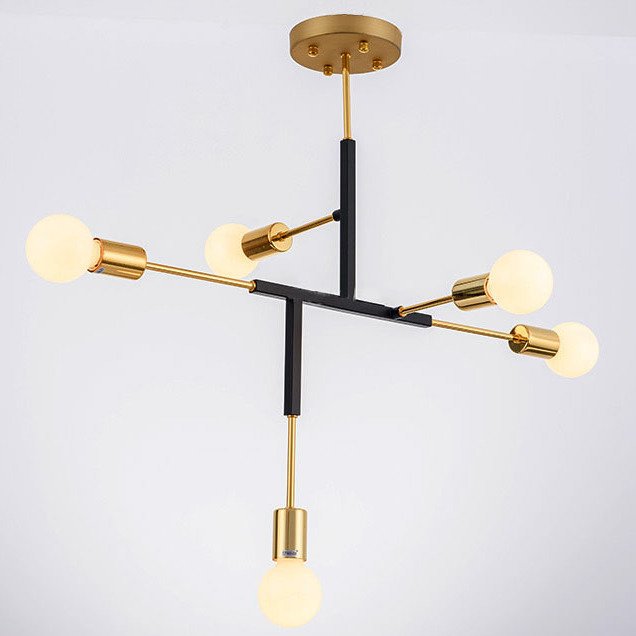 Светильник CLIFF SUSPENSION LAMP black Золотой Черный Светильник CLIFF SUSPENSION LAMP black Золотой Черный в Тюмени | Loft Concept