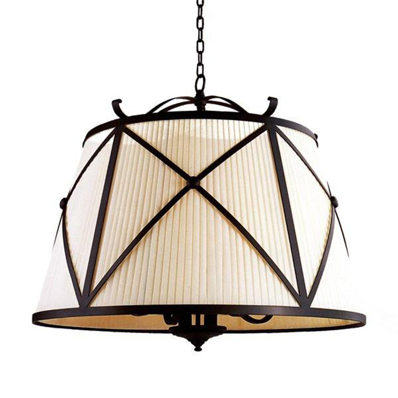 Люстра абажур Provence Lampshade Light Brown Chandelier Коричневый винтаж Бежевый Люстра абажур Provence Lampshade Light Brown Chandelier Коричневый винтаж Бежевый в Тюмени | Loft Concept