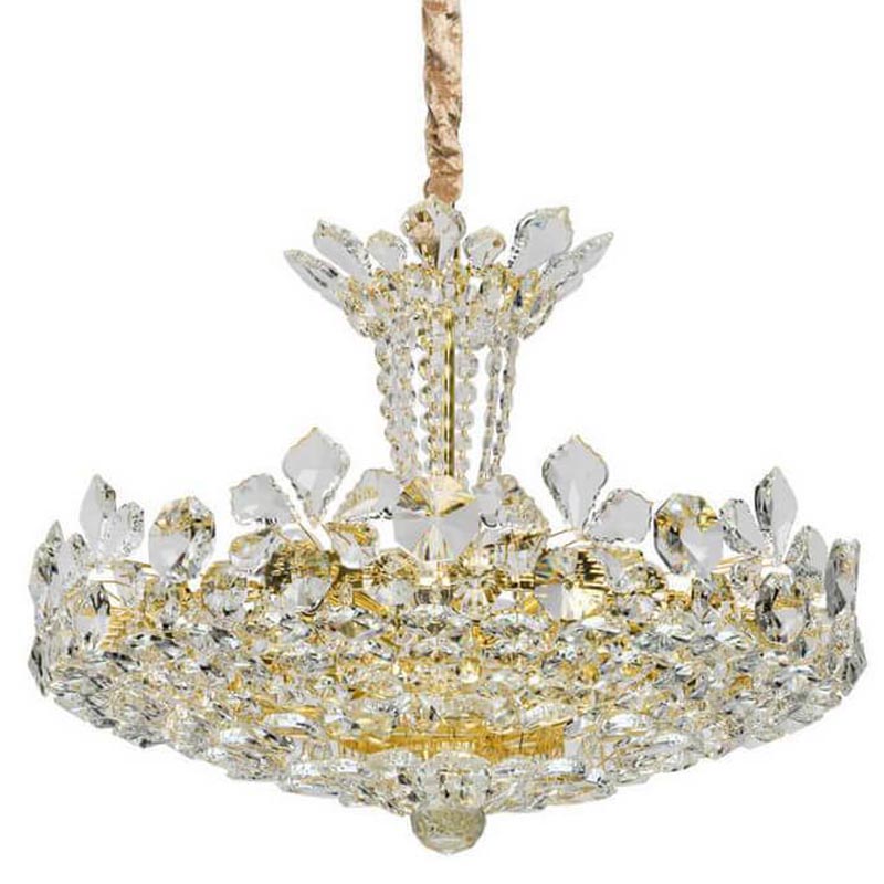 Люстра Griselda Crystal Chandelier gold Золотой Прозрачный Люстра Griselda Crystal Chandelier gold Золотой Прозрачный в Тюмени | Loft Concept