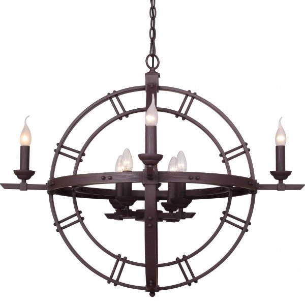 Люстра Rust Round Chandelier Коричневый Люстра Rust Round Chandelier Коричневый в Тюмени | Loft Concept