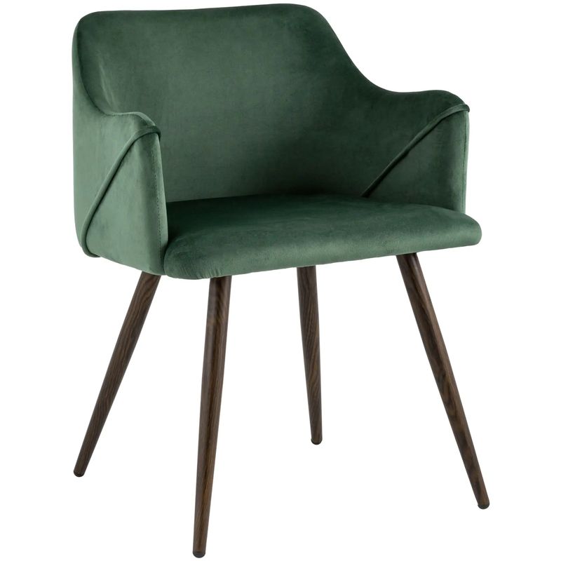 Стул Monarch Chair Зеленый Велюр Зеленый Коричневый Стул Monarch Chair Зеленый Велюр Зеленый Коричневый в Тюмени | Loft Concept