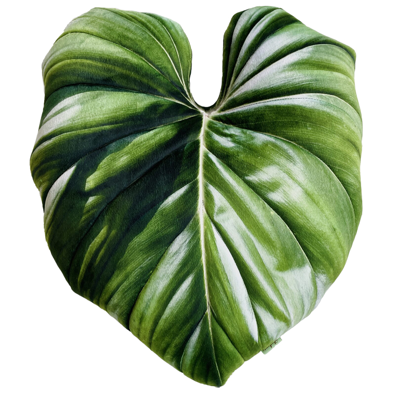 Декоративная подушка Botanical Cushion Philodendron Зеленый Декоративная подушка Botanical Cushion Philodendron Зеленый в Тюмени | Loft Concept