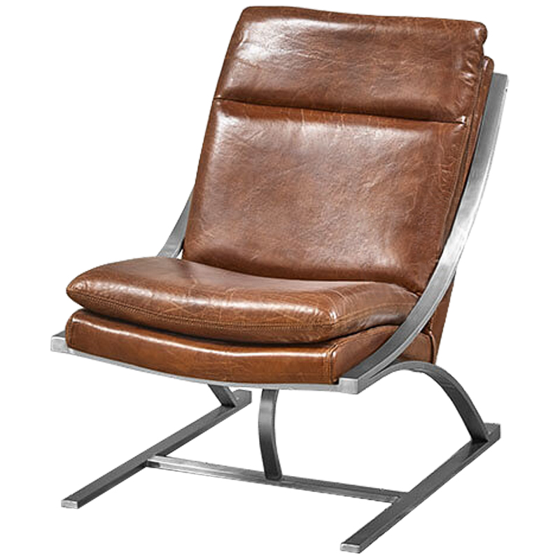 Кресло Martino Chair Коричневый Нержавеющая сталь Кресло Martino Chair Коричневый Нержавеющая сталь в Тюмени | Loft Concept