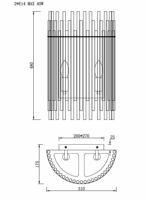 Бра Nembus Chromium Sconces Бра Nembus Chromium Sconces в Тюмени
