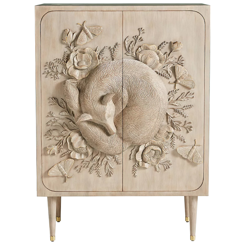 Шкаф Handcarved Land & Sky Cabinet Древесина Шкаф Handcarved Land & Sky Cabinet Древесина в Тюмени | Loft Concept