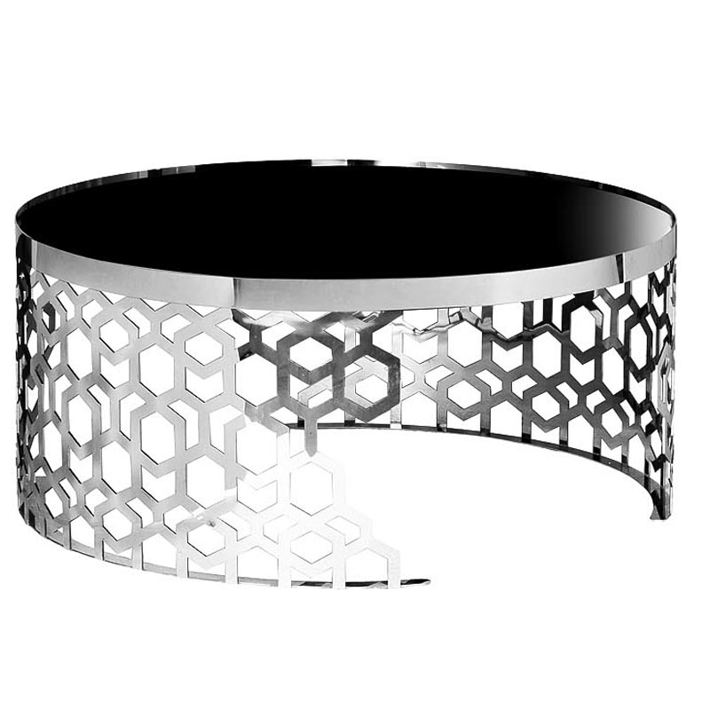 Кофейный стол Yen Geometry Table Silver 90 Серебряный Черный Кофейный стол Yen Geometry Table Silver 90 Серебряный Черный в Тюмени | Loft Concept