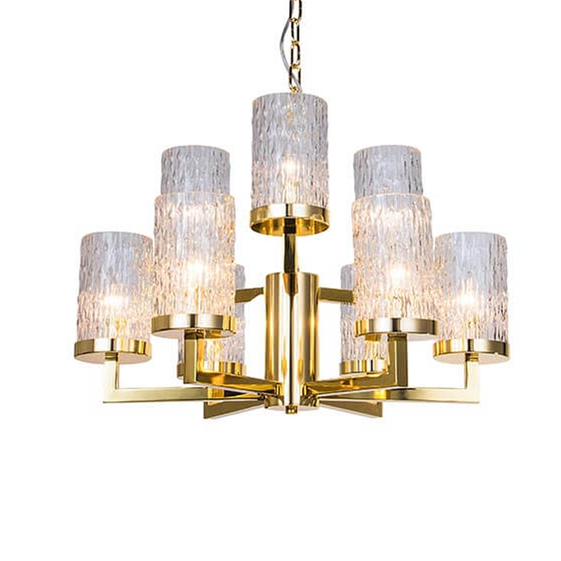 Люстра Kelly Gold Small с Рельефным Стеклом Золотой Люстра Kelly Gold Small с Рельефным Стеклом Золотой в Тюмени | Loft Concept