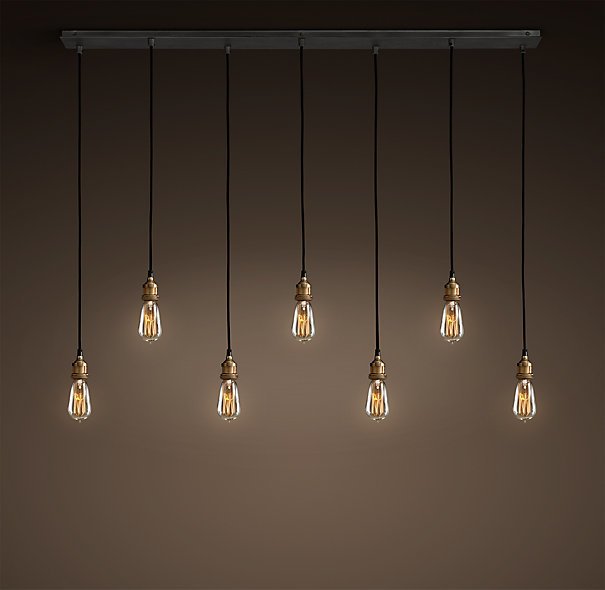 Подвесной светильник Loft Industrial Mono 7 Черный Подвесной светильник Loft Industrial Mono 7 Черный в Тюмени | Loft Concept