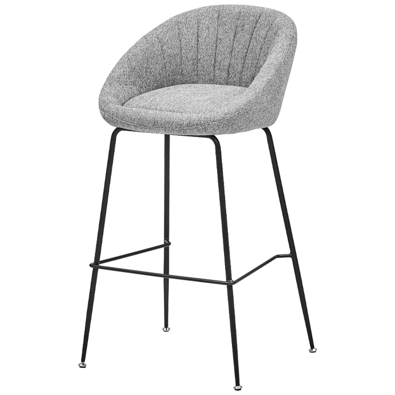 Барный стул Alberto Bar Stool Gray Черный Светло-серый Барный стул Alberto Bar Stool Gray Черный Светло-серый в Тюмени | Loft Concept