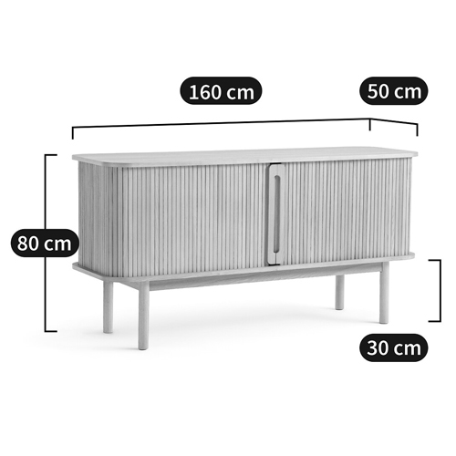 Длинный низкий буфет с 2-мя раздвижными дверцами Toinette Light Cupboard Длинный низкий буфет с 2-мя раздвижными дверцами Toinette Light Cupboard в Тюмени