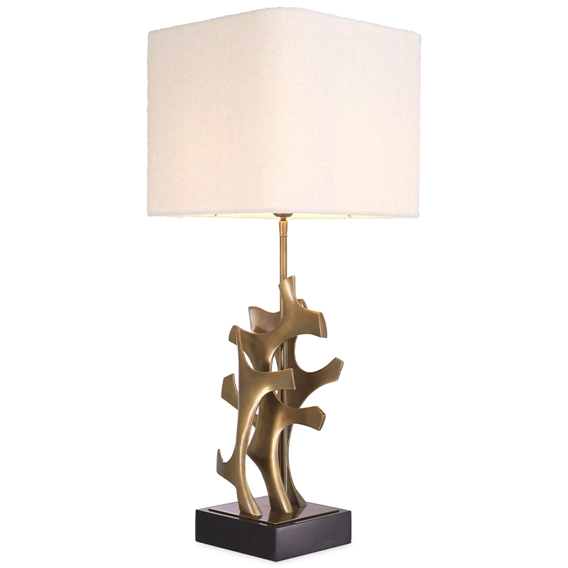 Настольная лампа Eichholtz Table Lamp Agape Brass Белый Латунь Настольная лампа Eichholtz Table Lamp Agape Brass Белый Латунь в Тюмени | Loft Concept